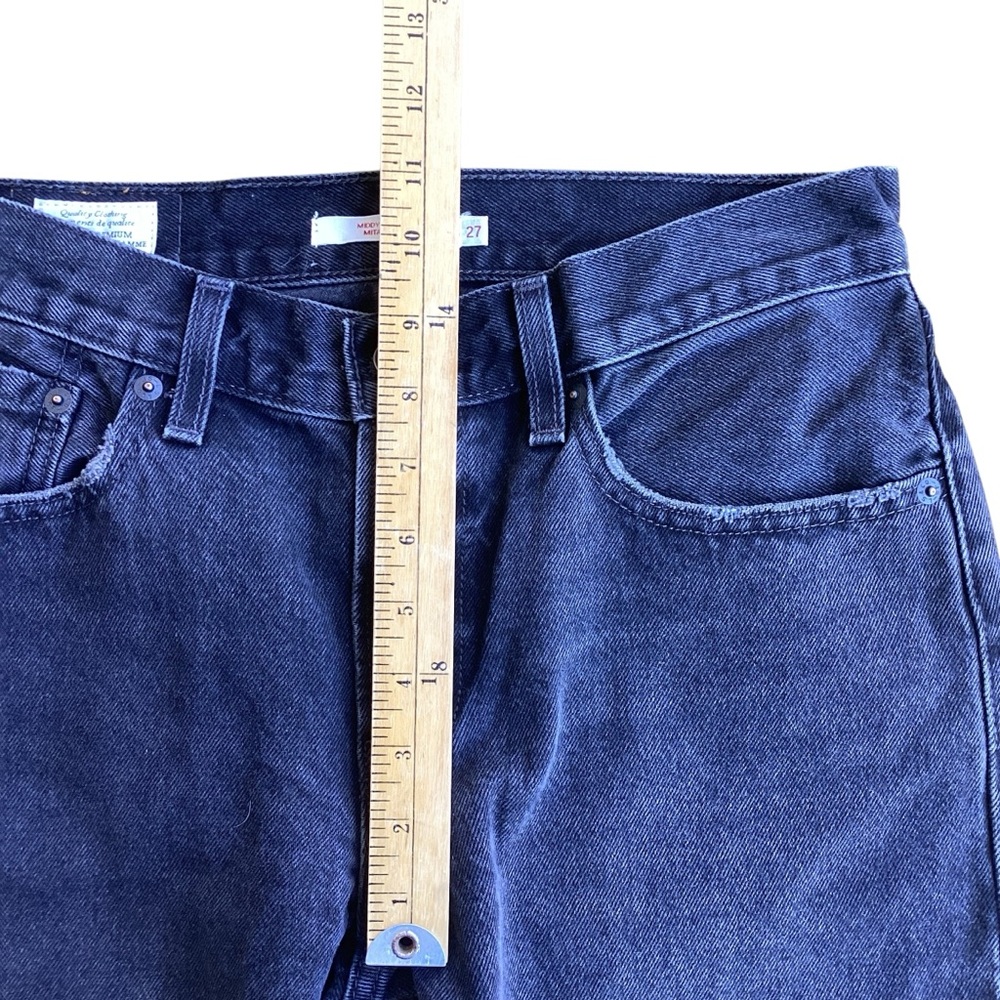 LEVI’S Premium Middy Straight Jeans 27x29 100% Cotton - Picture 11 of 12